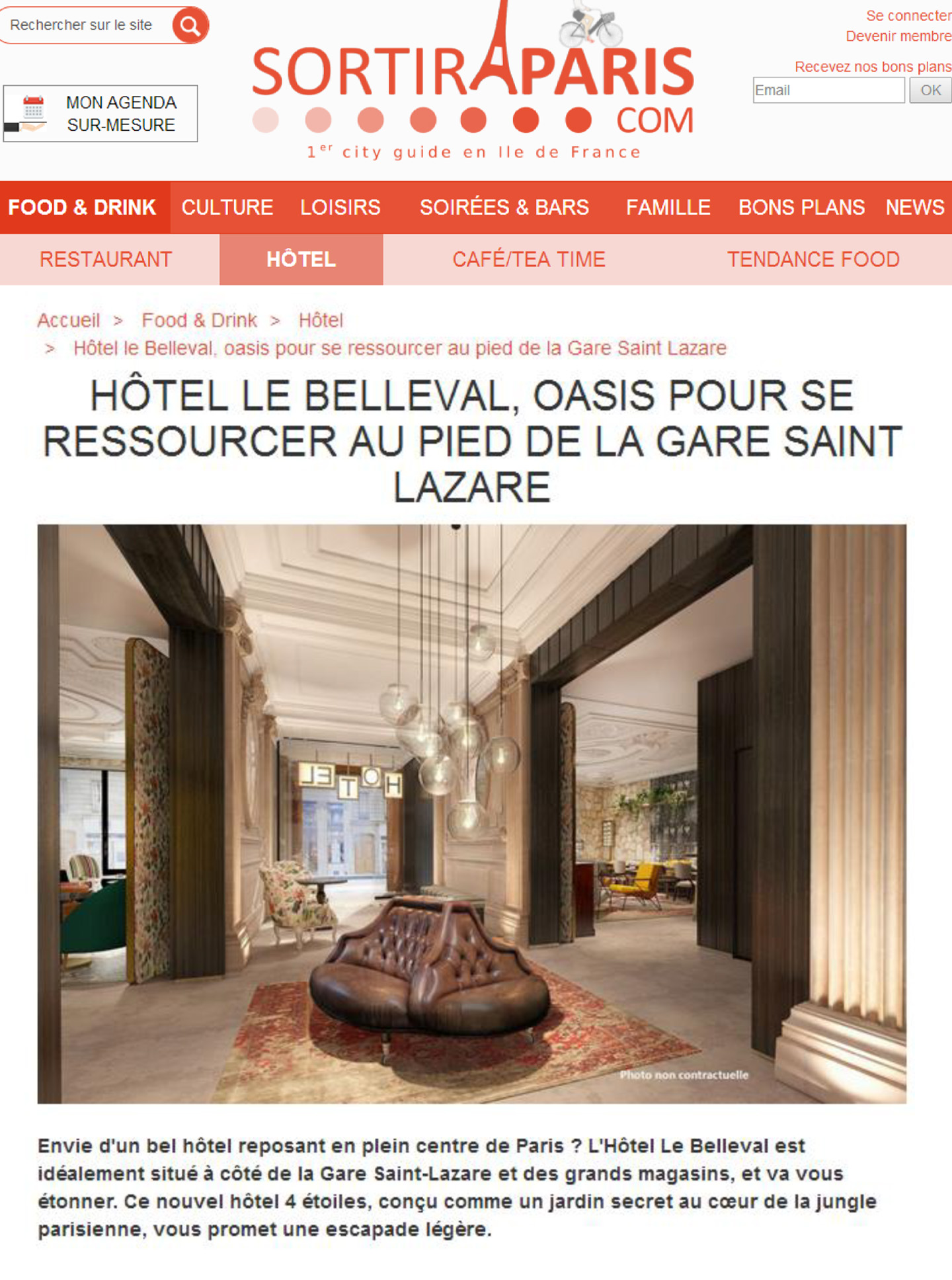 article on the belleval, lifestyle hotel designed by the interior design studio jean-philippe nuel, high-end parisian hotel