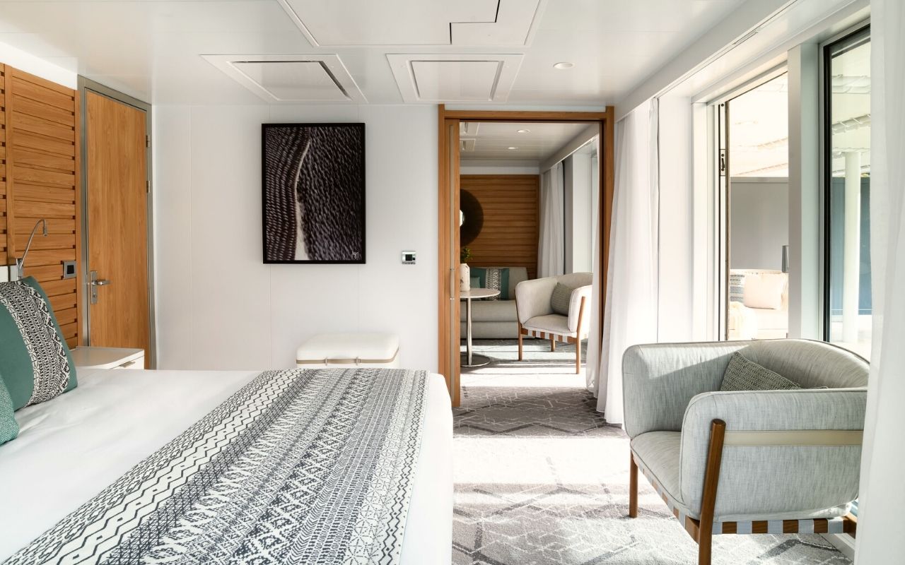 Ponant Explorers, luxury cruise ship designed by the interior design studio jean-philippe nuel, Le Champlain_room, ethnic decoration