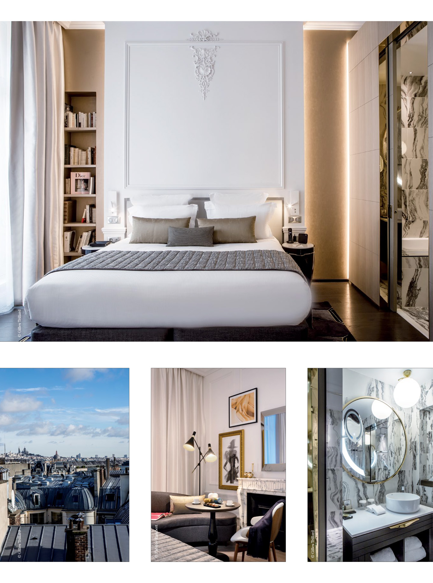 article on the 5 star parisian hotel La clef champs-elysées paris designed by the interior design studio jean-philippe nuel